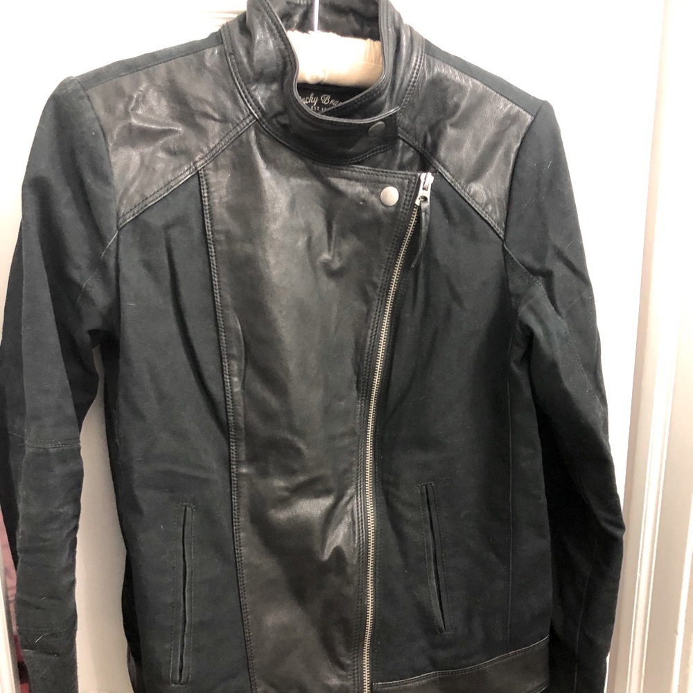 Lucky Brand black bomber jacket